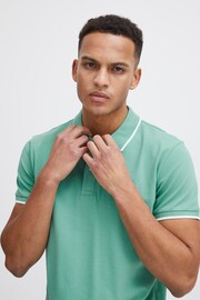 Blend Green Pique Short Sleeve Polo Shirt - Image 3 of 4
