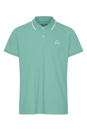 Blend Green Pique Short Sleeve Polo Shirt - Image 4 of 4