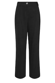 Long Tall Sally Black LTS Tall Black Linen Wide Leg Trousers - Image 5 of 5