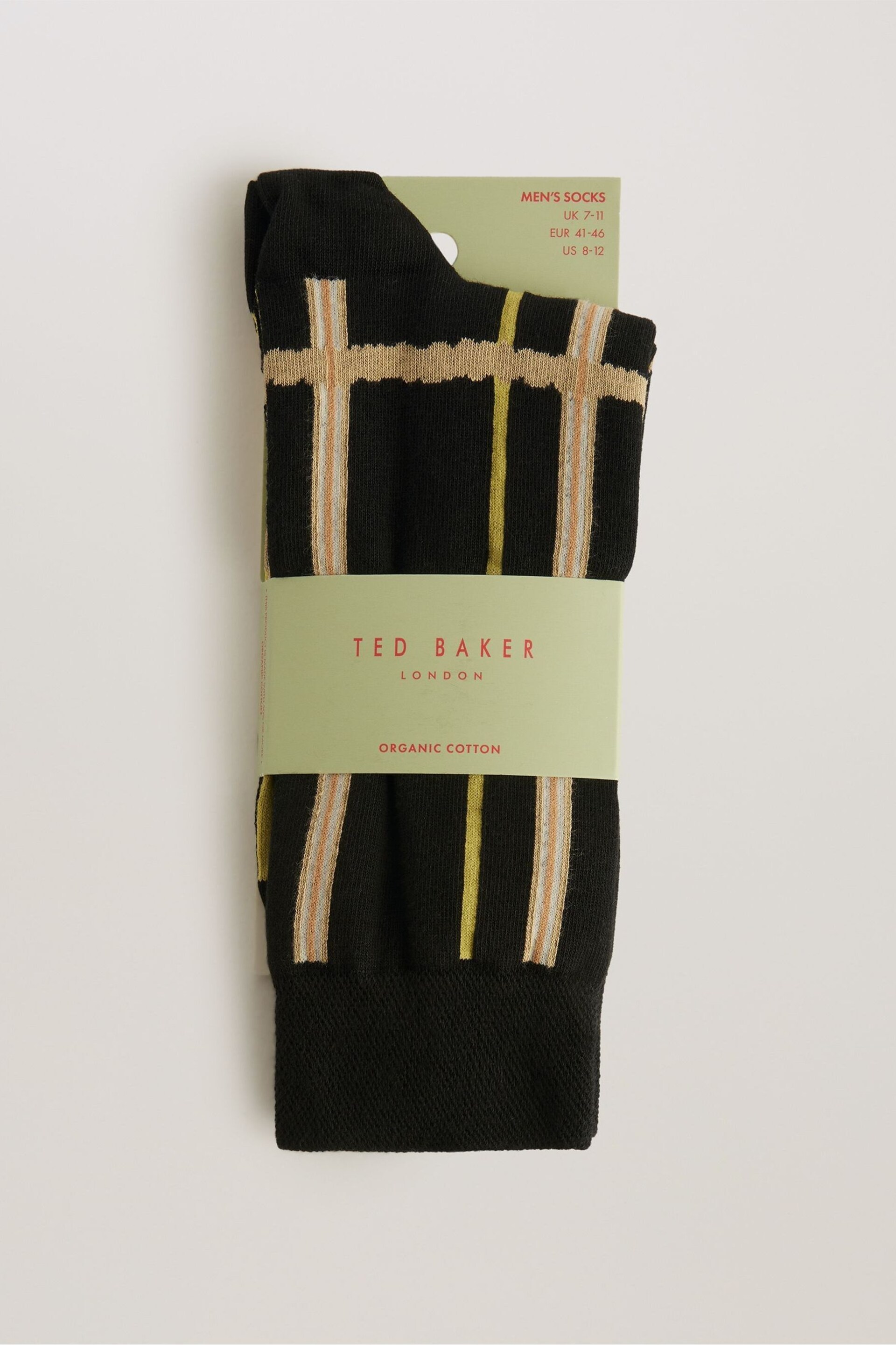 Ted Baker Black Sokkate Check Socks - Image 1 of 3