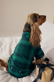 Green/Navy Check Matching Family Pet 100% Cotton Pyjamas - Image 3 of 8