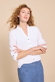 White Stuff White Mix Jersey Annie Shirt - Image 3 of 7