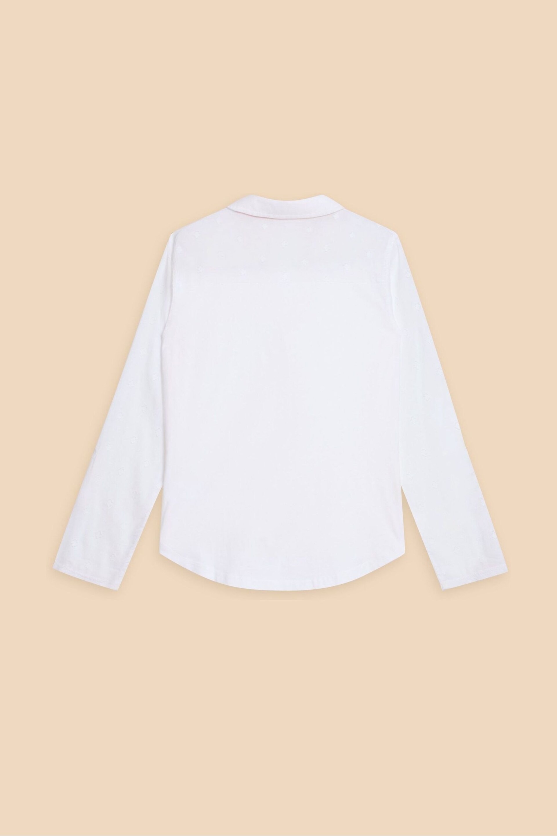 White Stuff White Mix Jersey Annie Shirt - Image 6 of 7