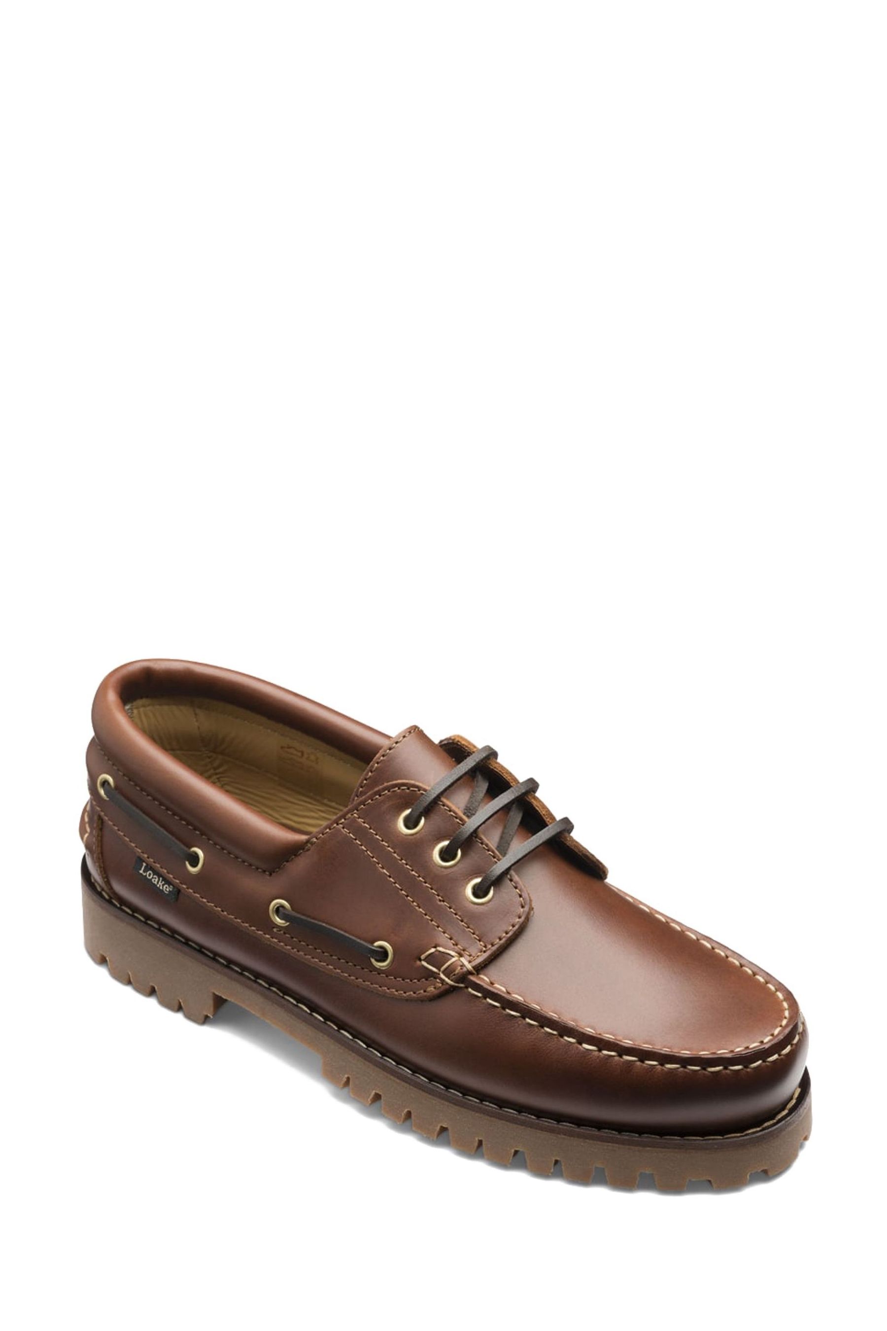 Buy Loake Moccasin Deck Brown Shoes from Next Luxembourg
