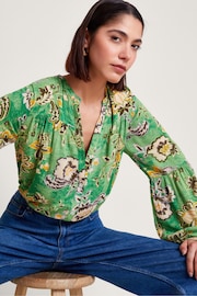 Monsoon Green Juliet Floral Blouse - Image 1 of 5