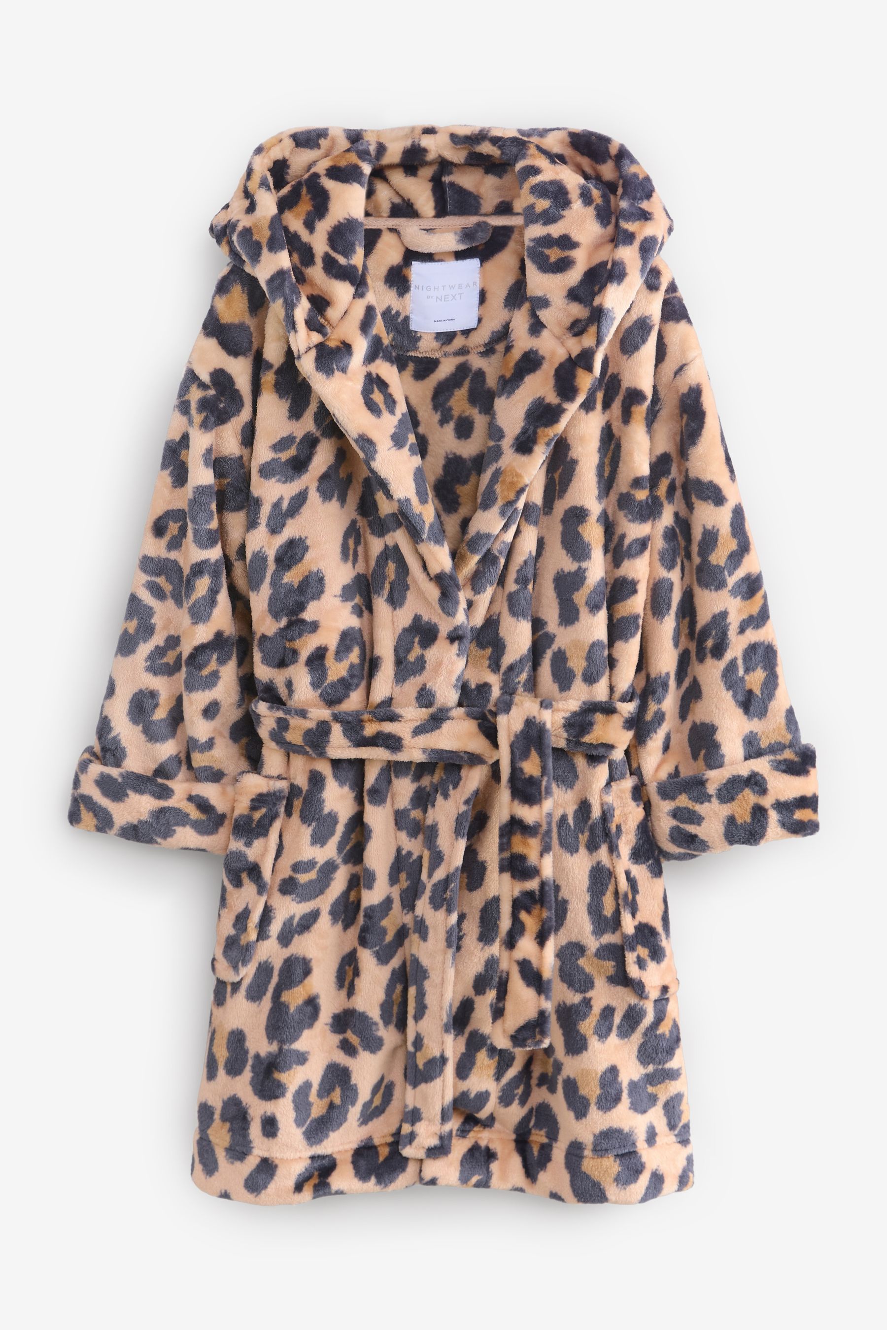 Buy Brown Neutral Animal Soft Touch Fleece Dressing Gown 9mths 16yrs from Next Luxembourg