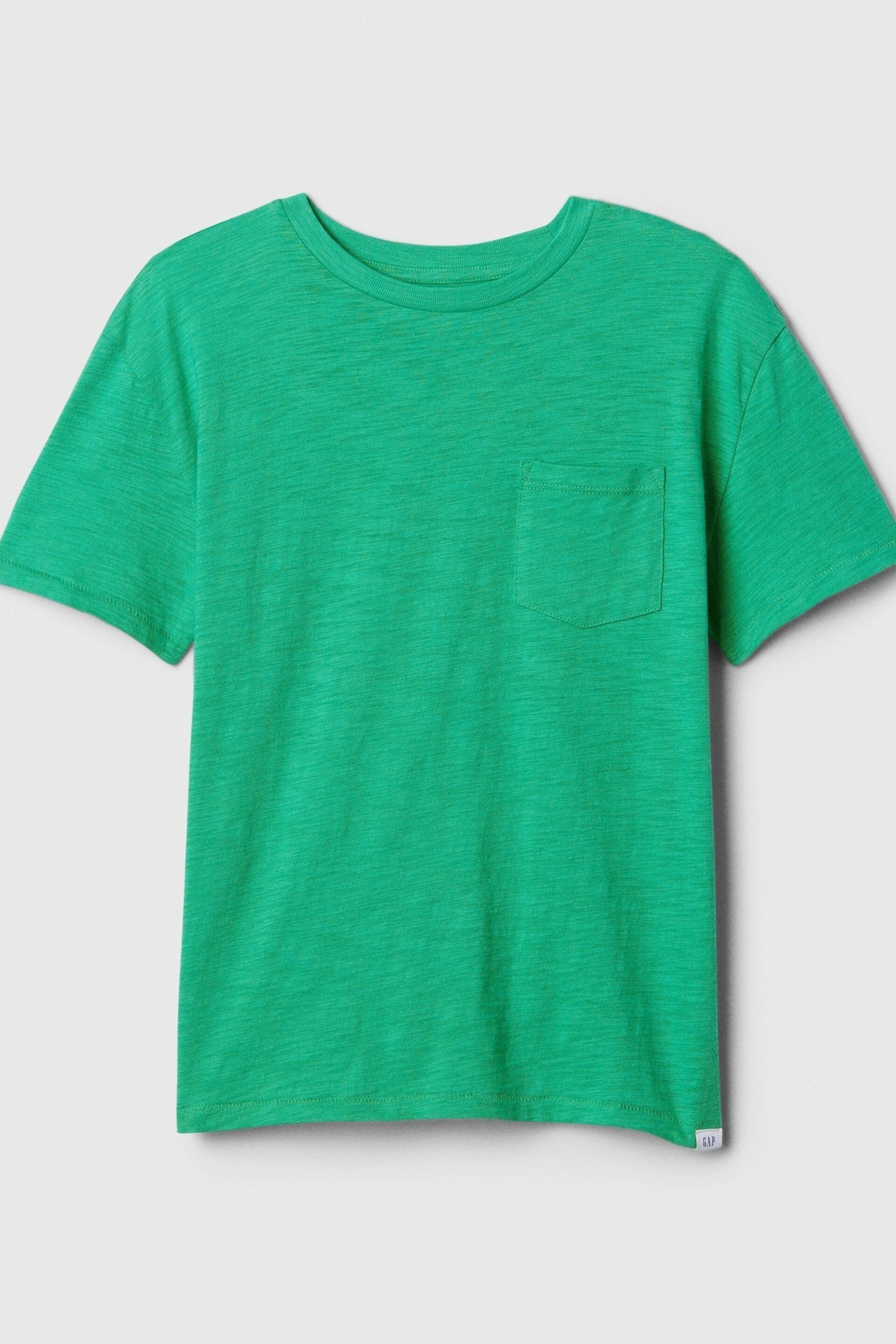 Gap Green Pocket Short Sleeve Crew Neck T-Shirt (4-13yrs) - Image 1 of 1