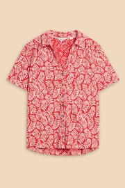 White Stuff Red Penny Pocket Jersey Shirt - Image 5 of 7