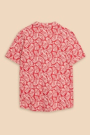 White Stuff Red Penny Pocket Jersey Shirt - Image 6 of 7