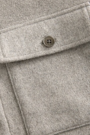 Light Grey Signature Wool Blend Shacket with Cashmere - Image 8 of 8