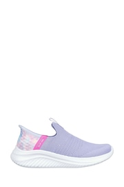 Skechers Purple Ultra Flex 3.0 Slip In Colour Wild Trainers - Image 3 of 3