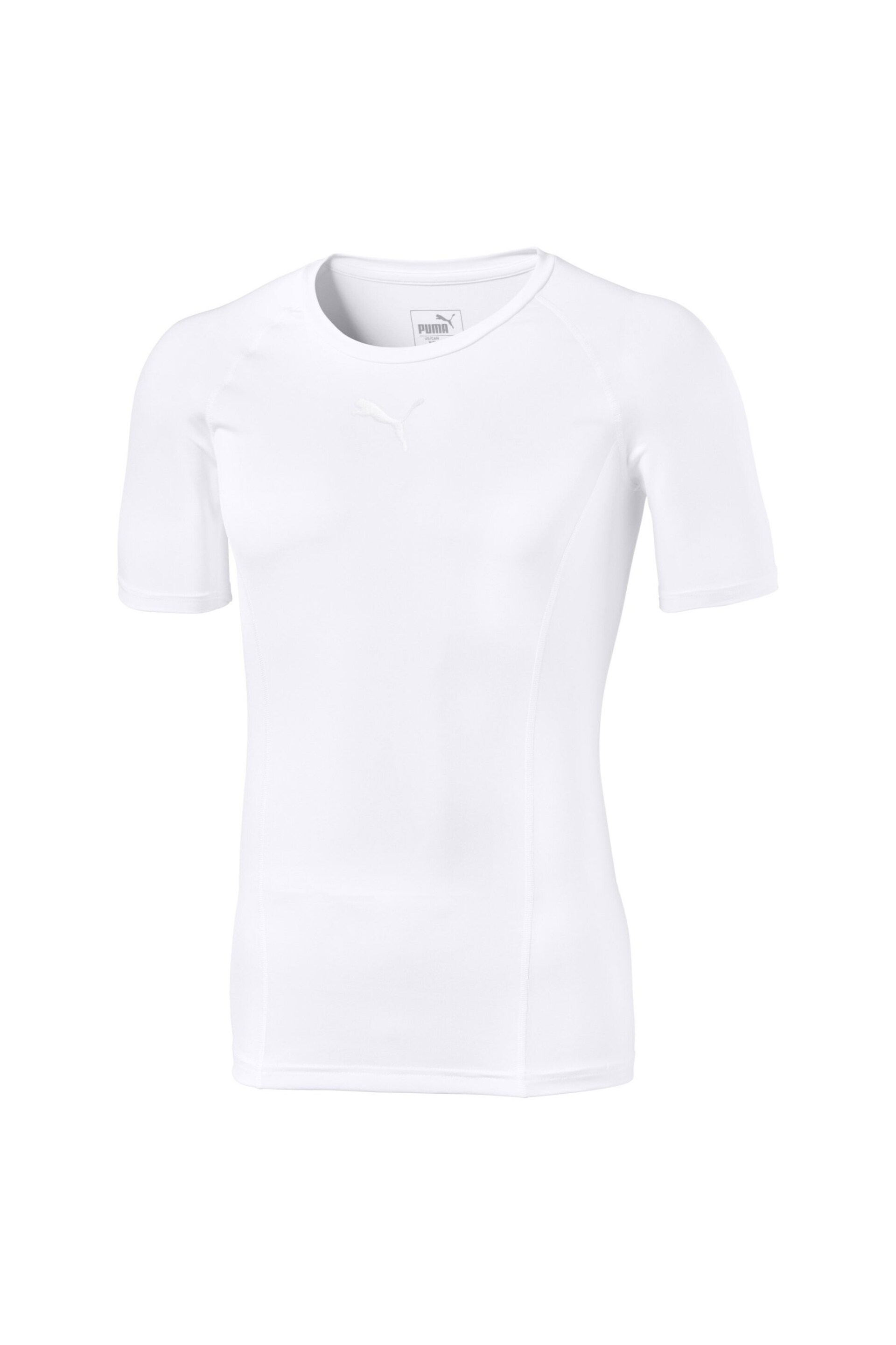 Puma White Mens LIGA Baselayer Short Sleeve T-Shirt - Image 1 of 2