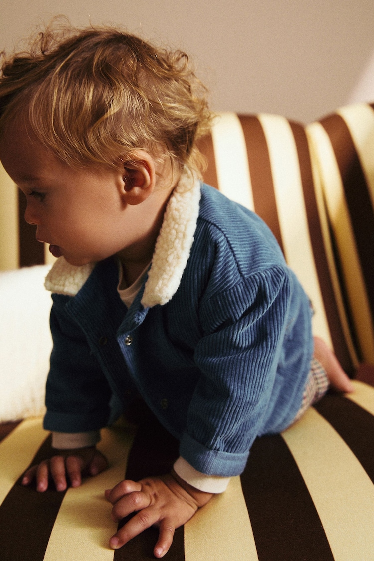 Teal Blue Baby Shirt And Trousers 3 Piece Set (0mths-2yrs) - Image 1 of 8