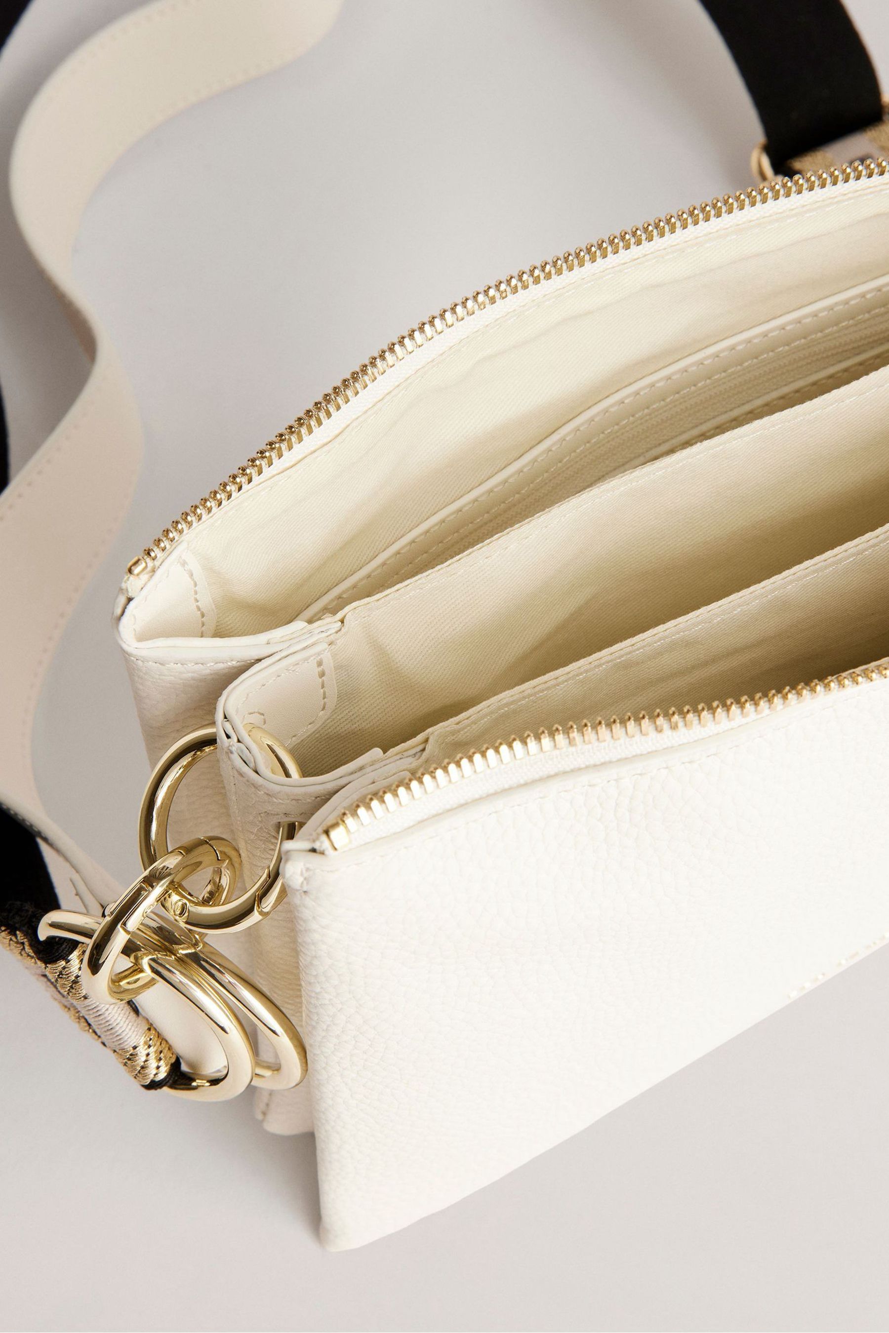 Buy Ted Baker White Branded Webbing Delphia Cross Body Bag from Next Luxembourg