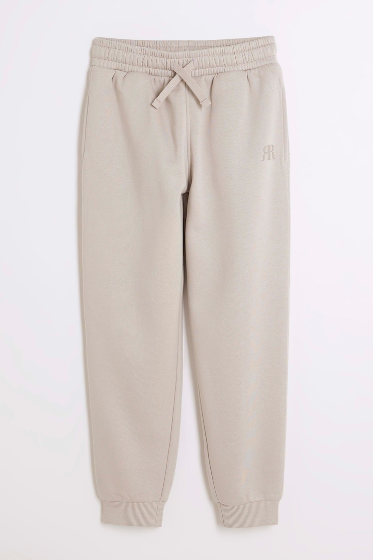 River Island Natural Boys Cotton Joggers - Image 1 of 3