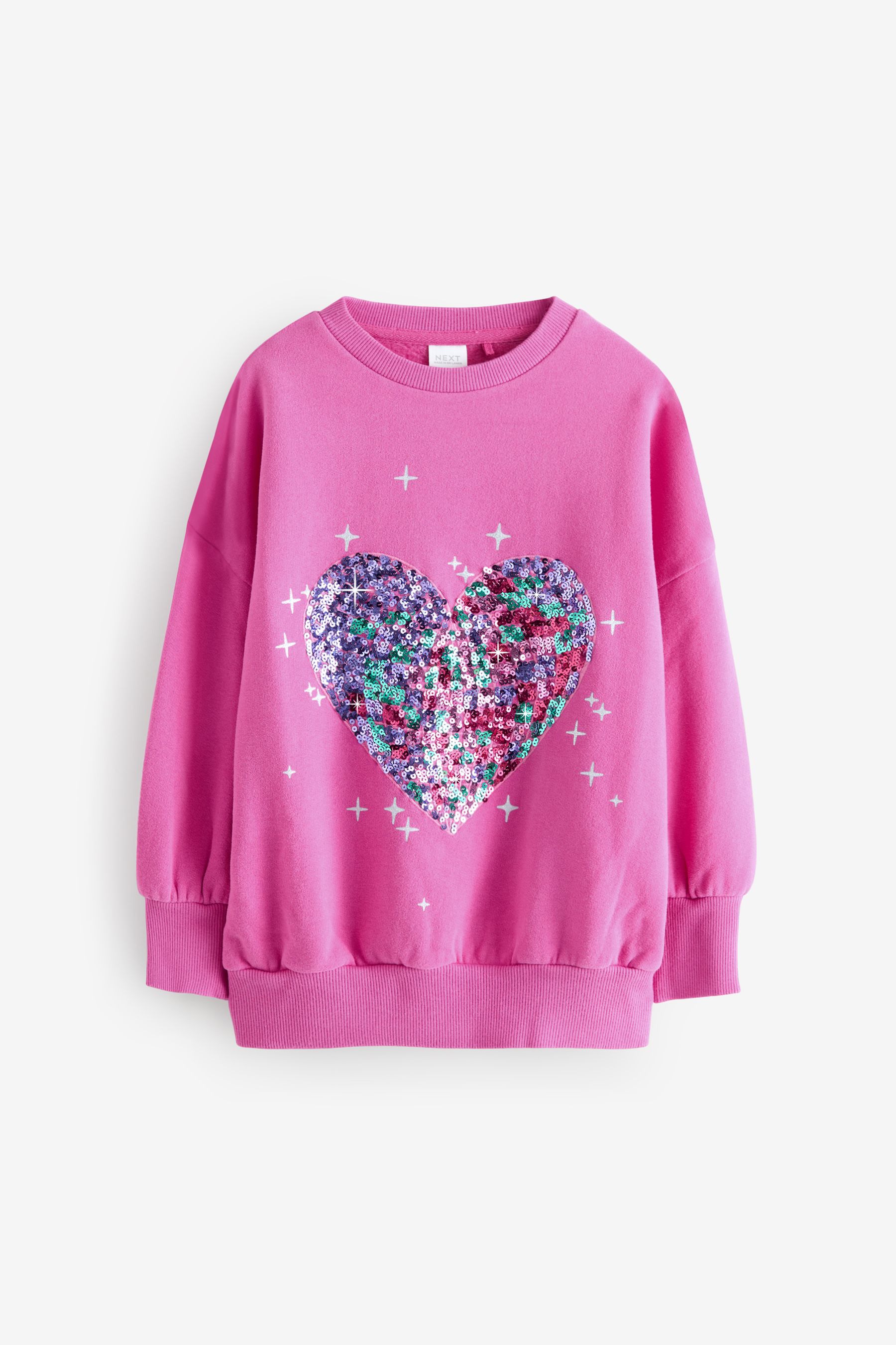Pink heart sweatshirt hotsell