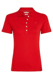 Tommy Hilfiger Slim Red 1985 Pique Polo Shirt - Image 1 of 5