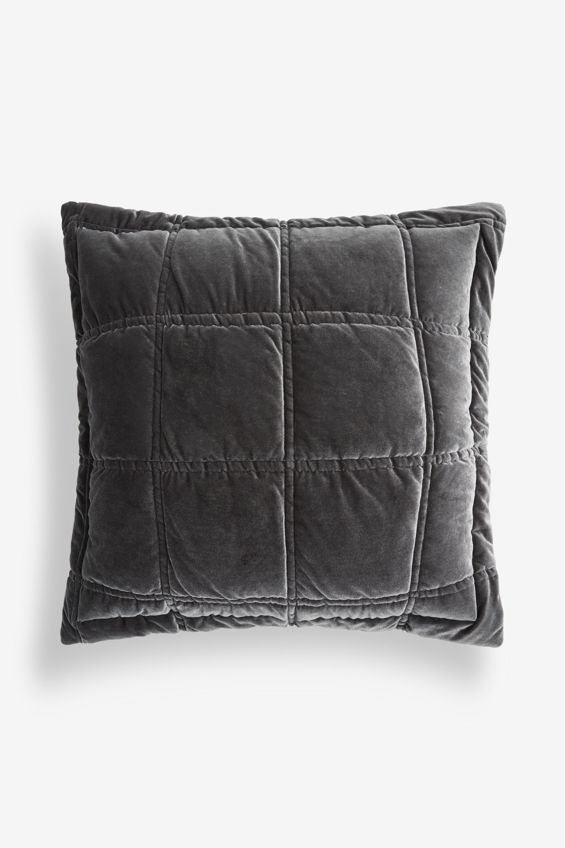 Charcoal velvet cushion 2025