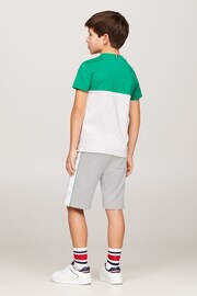 Tommy Hilfiger Green Essential Colorblock Shorts Set - Image 2 of 5