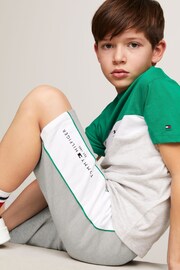 Tommy Hilfiger Green Essential Colorblock Shorts Set - Image 3 of 5