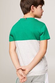 Tommy Hilfiger Green Essential Colorblock Shorts Set - Image 4 of 5