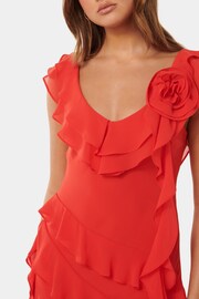 Forever New Red Olivia Ruffle Dress - Image 2 of 4