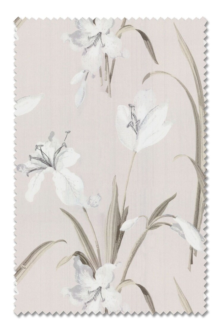 Natural Lily Floral Made to Measure 100% Cotton Roman Blind - Image 5 of 5