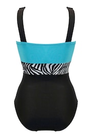 Pour Moi Animal Colour Block Control Swimsuit - Image 4 of 4