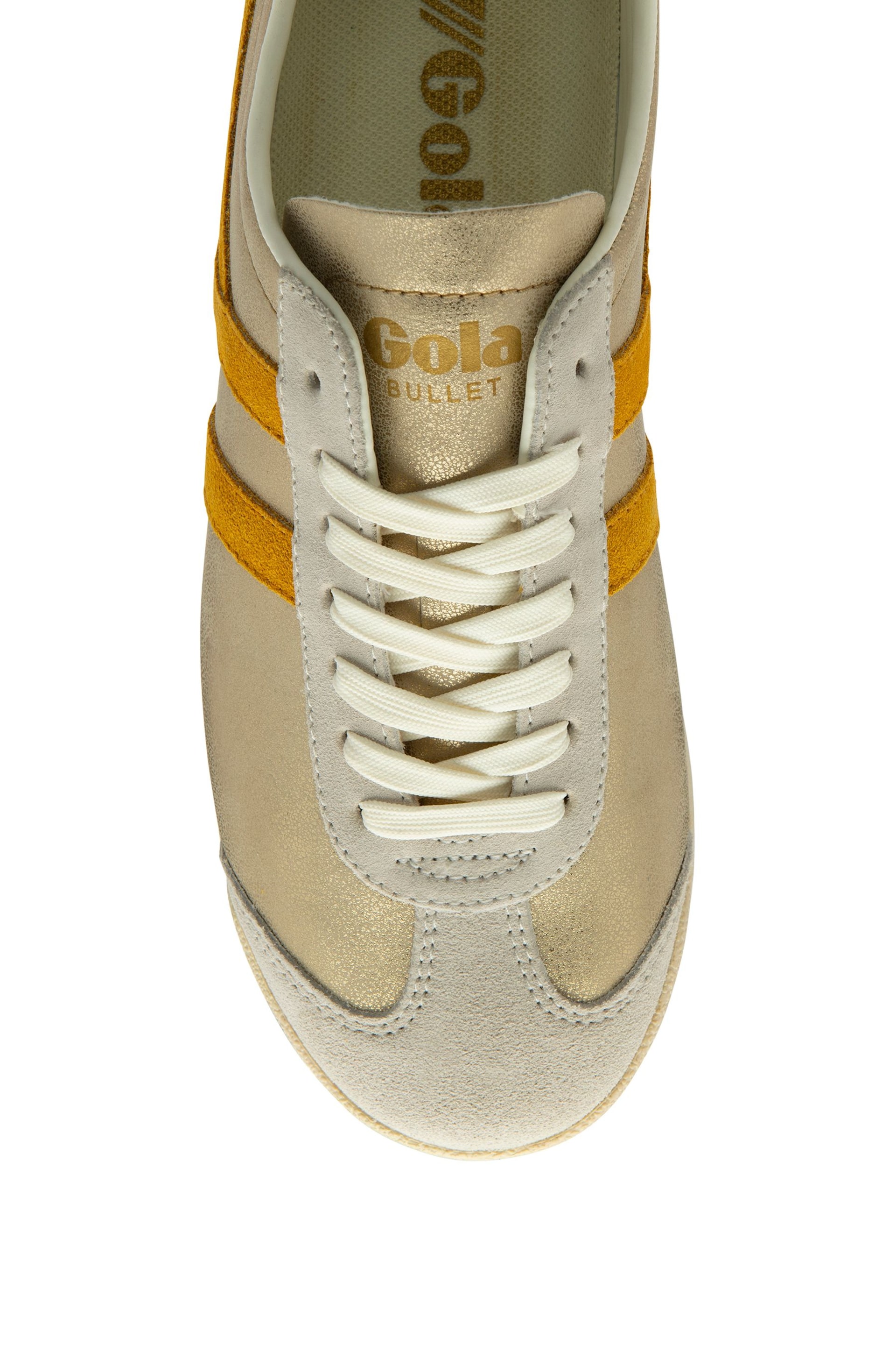 Gola Corn gold Ladies Bullet Blaze Lace Up Trainers - Image 4 of 4