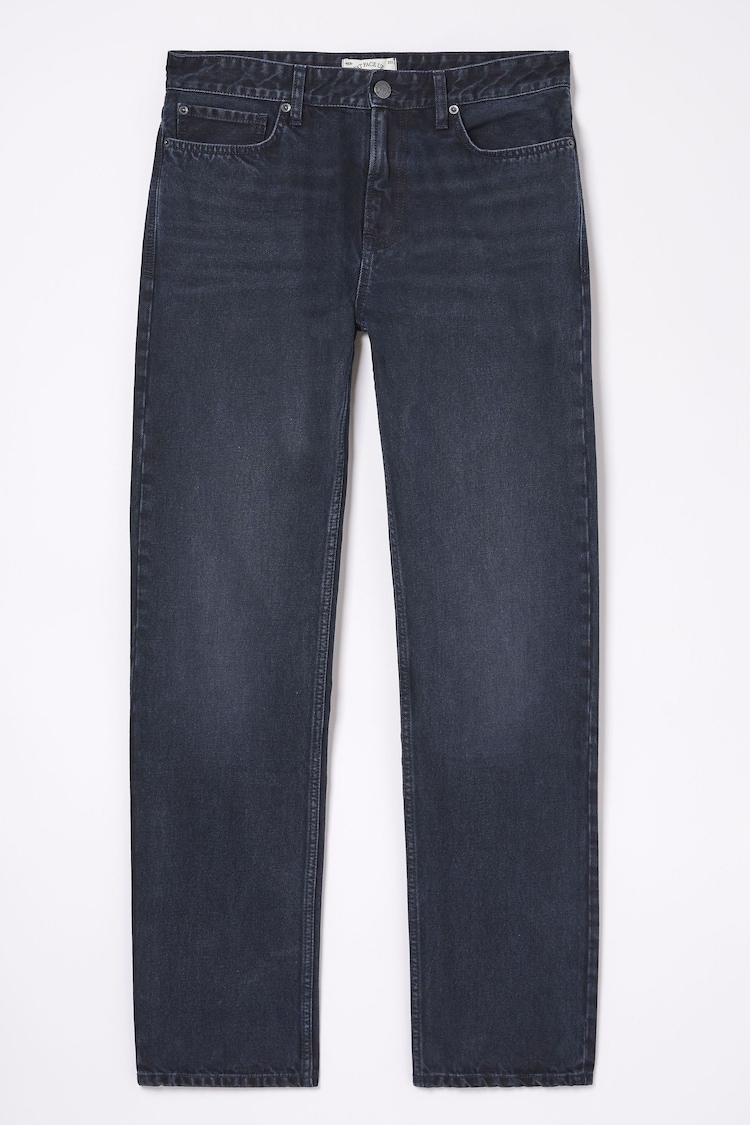 FatFace Denim Dark Blue Straight Fit 100% Cotton Jeans - Image 6 of 6