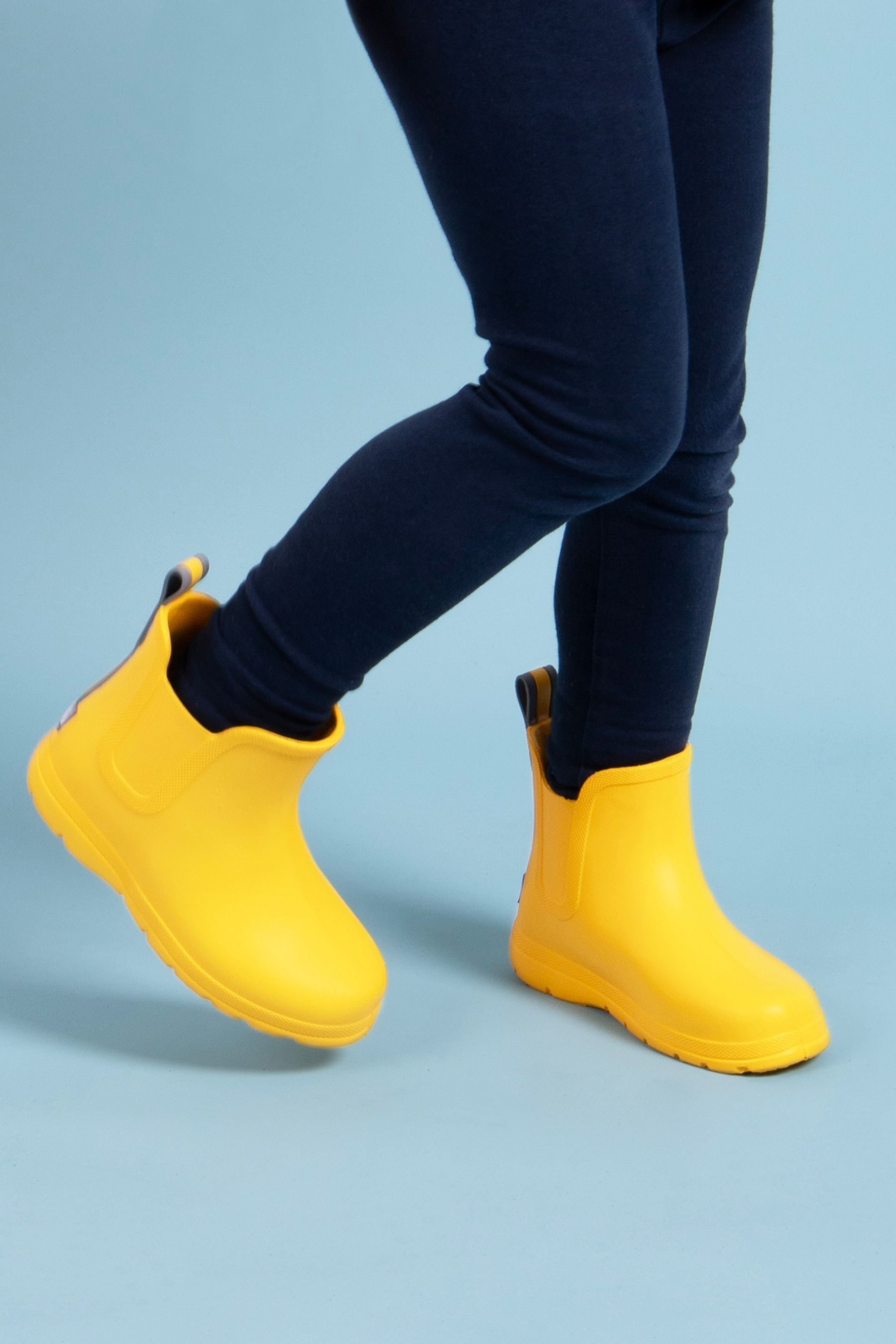Totes Yellow Childrens Chelsea Welly Boots