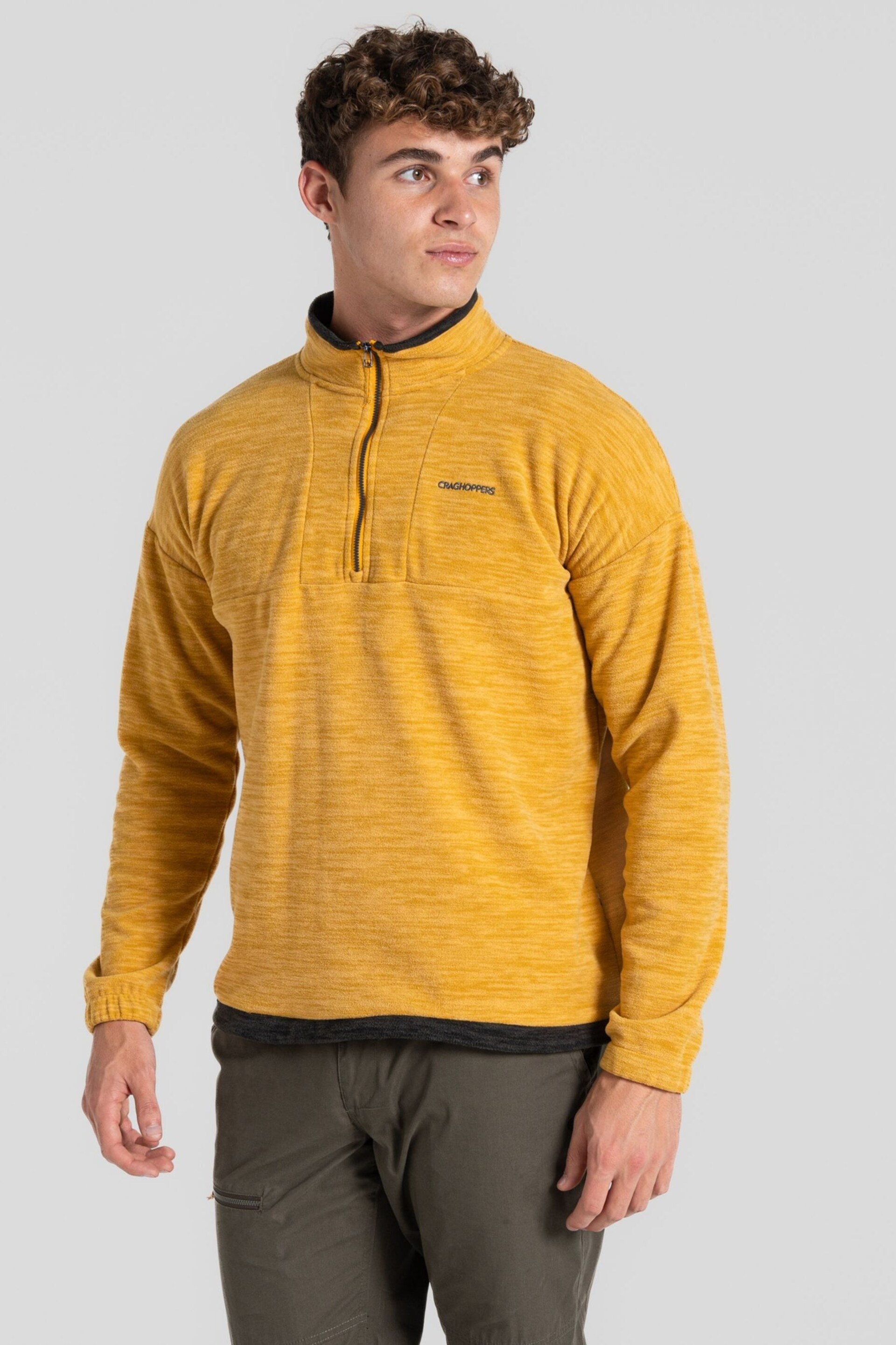 Craghoppers Yellow Esk Half Zip Sweat Top - Image 1 of 4