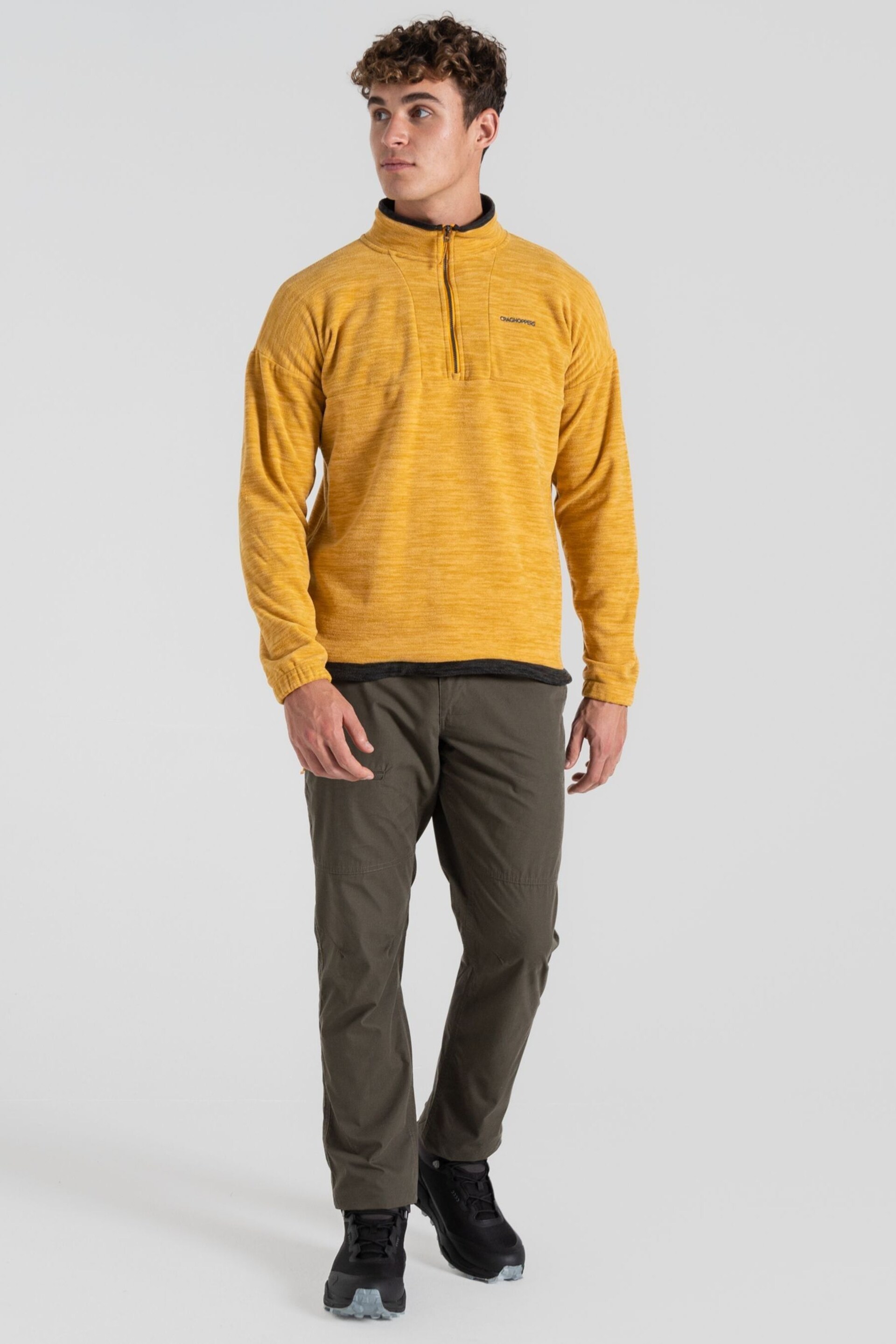 Craghoppers Yellow Esk Half Zip Sweat Top - Image 3 of 4