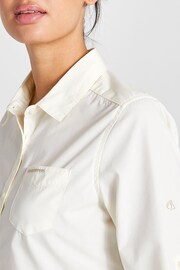 Craghoppers Kiwi Long Sleeved White Shirt - Image 3 of 8