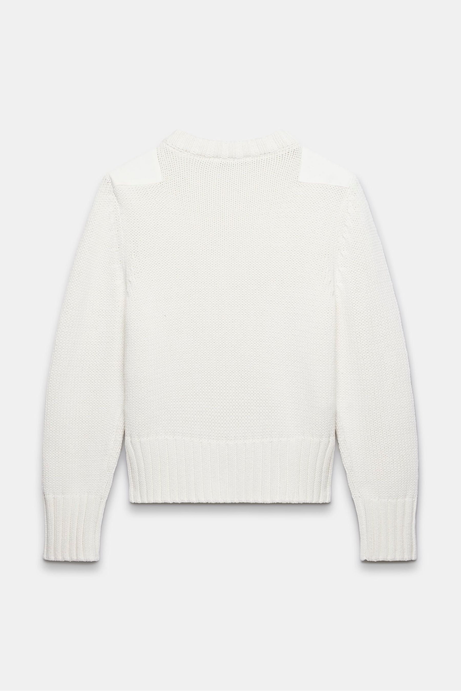 Buy Mint Velvet White Utility Knit Jumper from Next Luxembourg