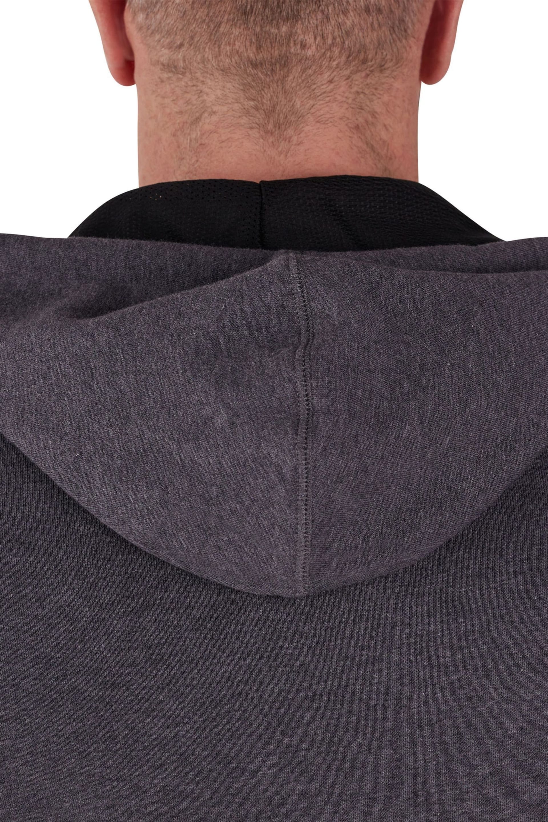 Raging Bull Grey Zip Through Hoodie - Image 3 of 7