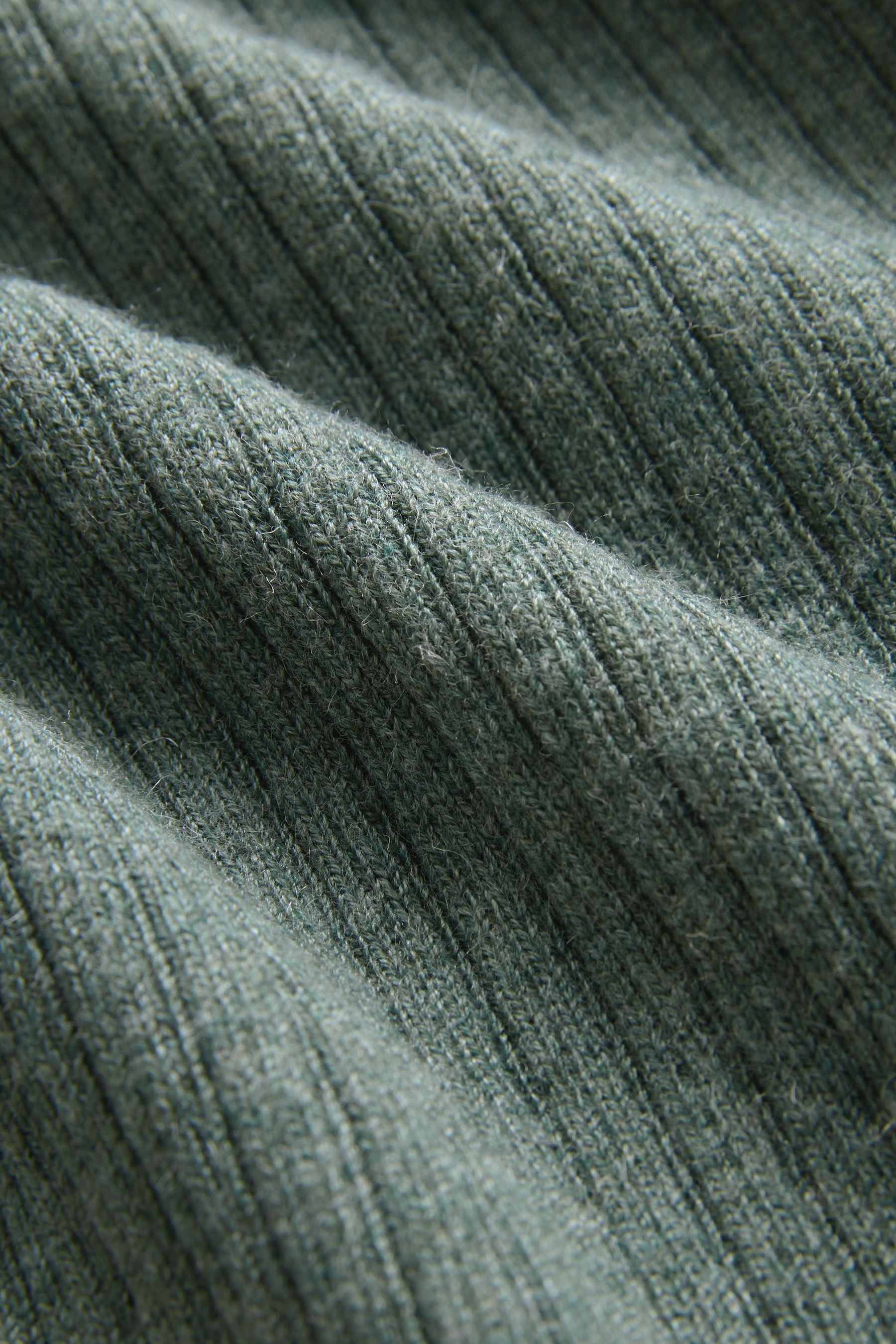 Khaki ribbed jumper on sale