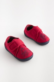 Red Transport Touch Fastening Cupsole Slippers - Image 1 of 5