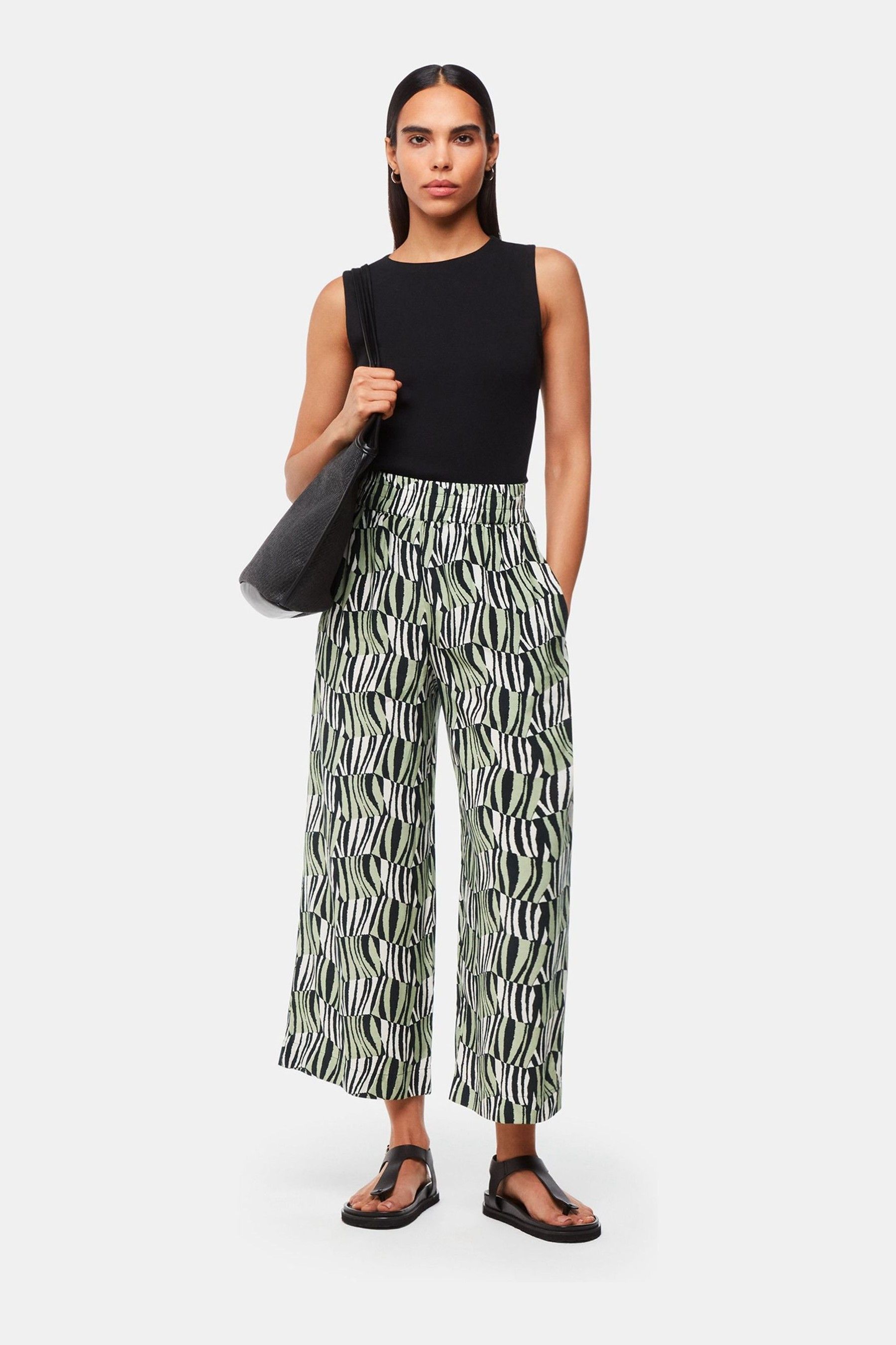 Petite patterned trousers hot sale