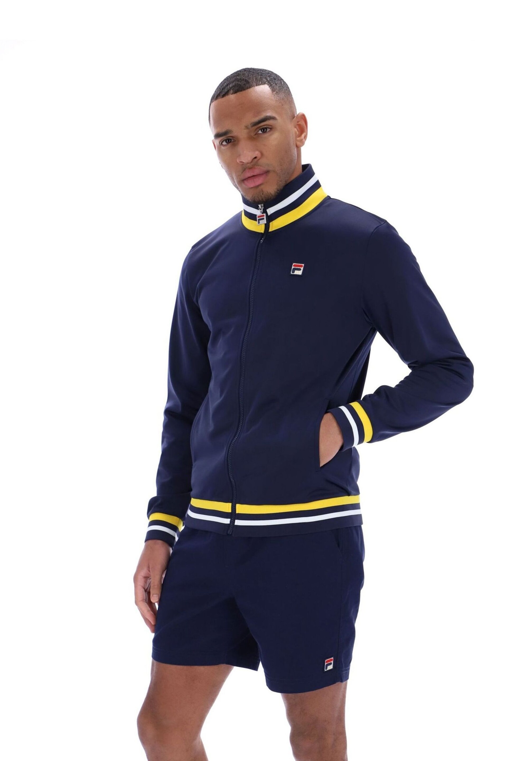 Fila Blue Dane Track Jacket With Tipping - Image 3 of 4