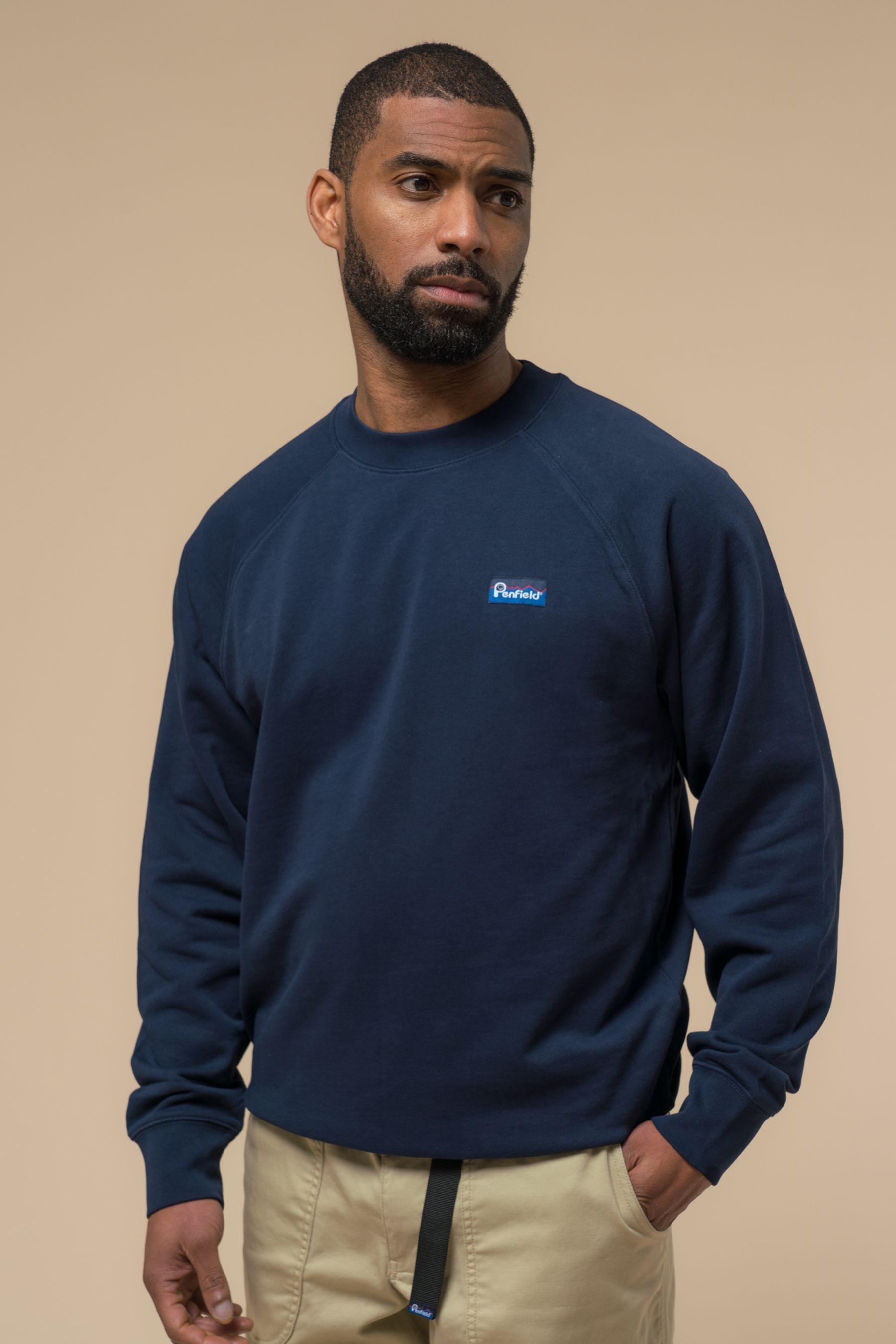 Buy Penfield Blue Mens Relaxed Fit 100 Cotton Original Logo Sweatshirt from the Next UK online shop