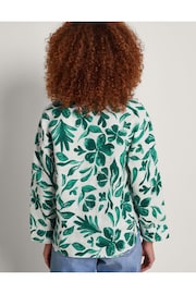 Monsoon Green 100% Cotton Naomi Print Blouse - Image 3 of 5