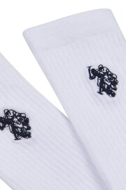 U.S. Polo Assn. Classic Sports White Socks 5 Pack - Image 3 of 3