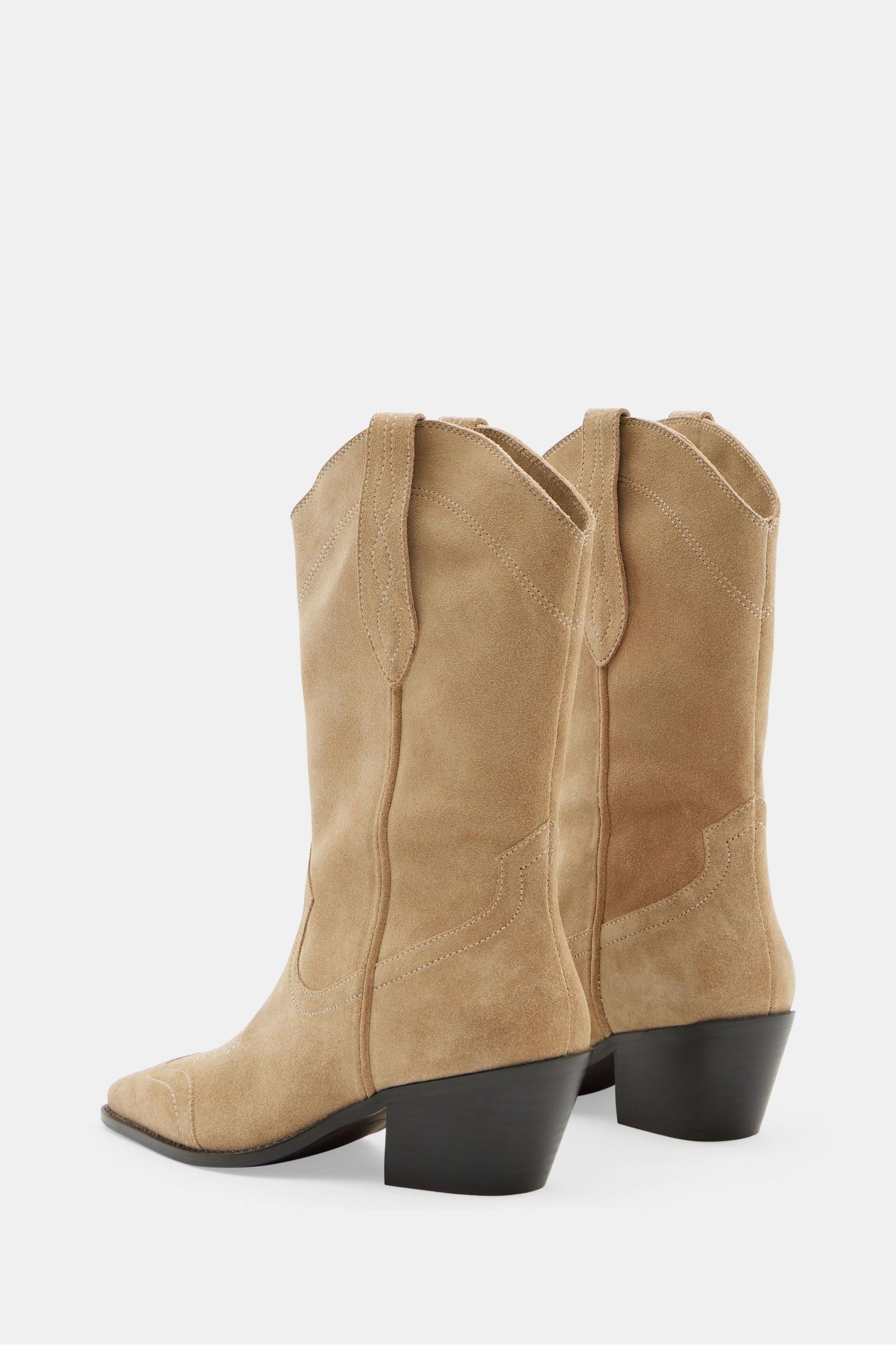 Buy Hush Natural Winona Western Boots from Next Luxembourg