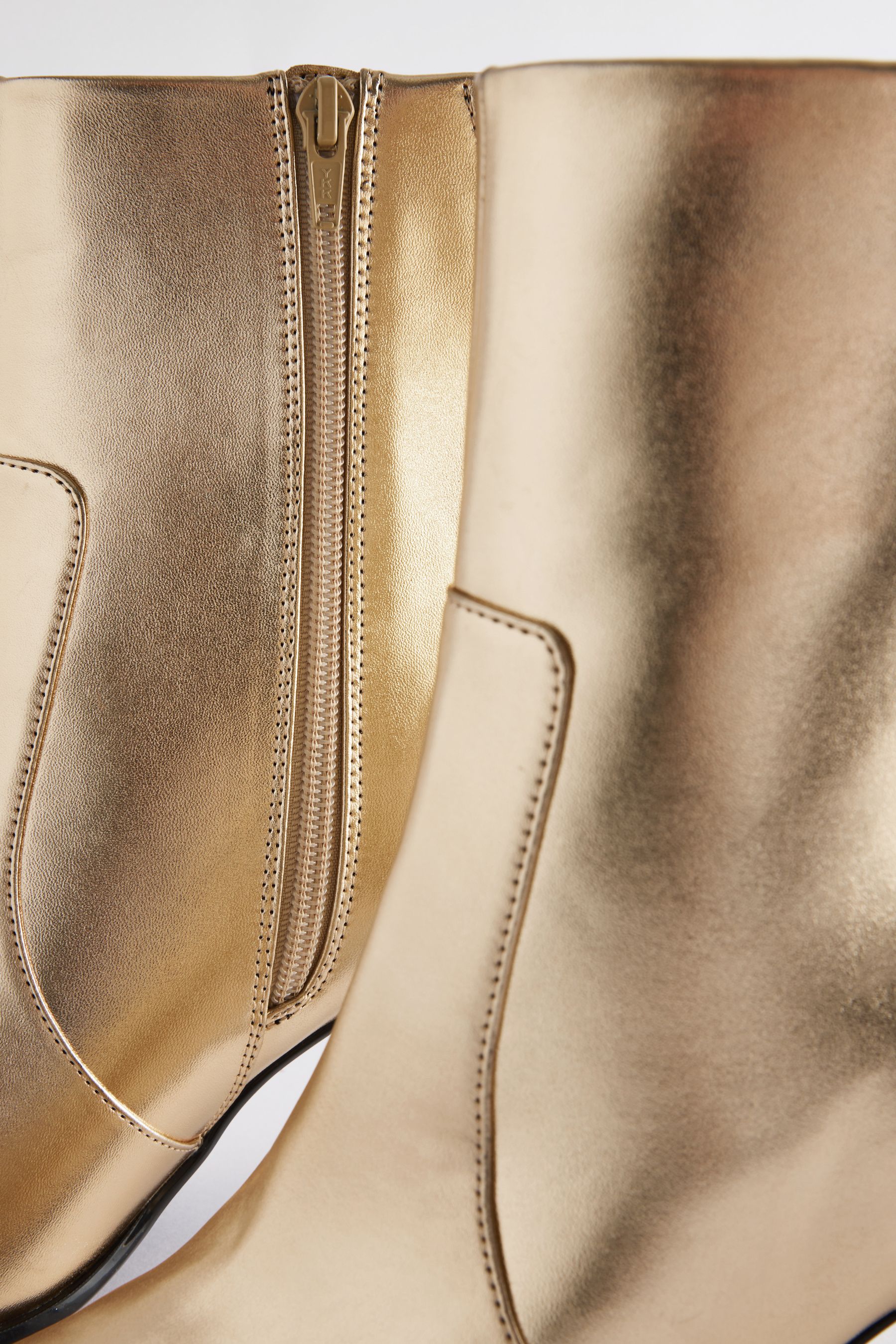 Buy Gold Forever Comfort Skinny Heeled Ankle Boots from Next Luxembourg