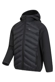 Mountain Warehouse Black Techy Turbine Kids Padded Jacket - Image 1 of 5