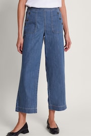 Monsoon Blue Harper Regular Length Crop Jeans - Image 1 of 5