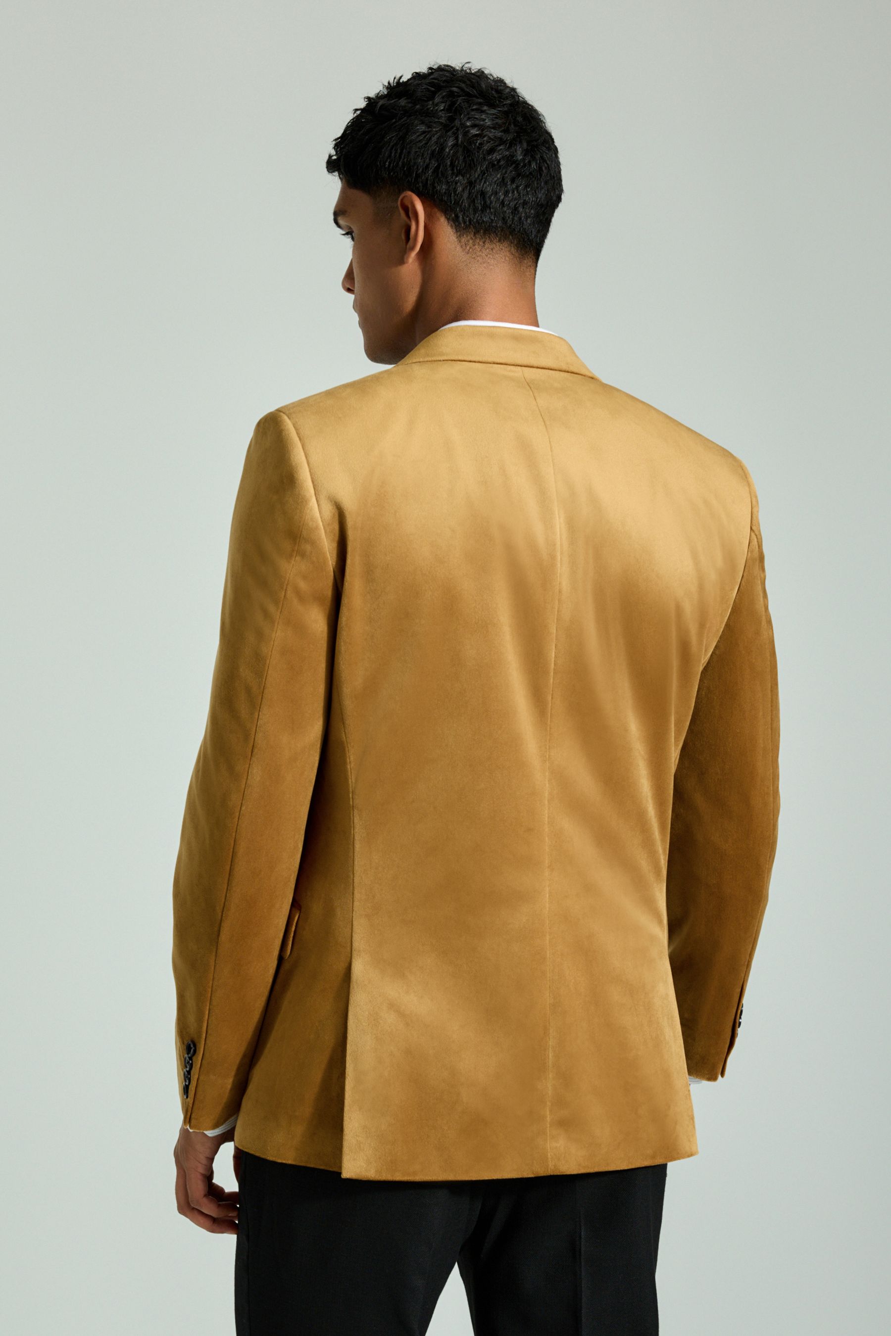 Mens orange velvet blazer online