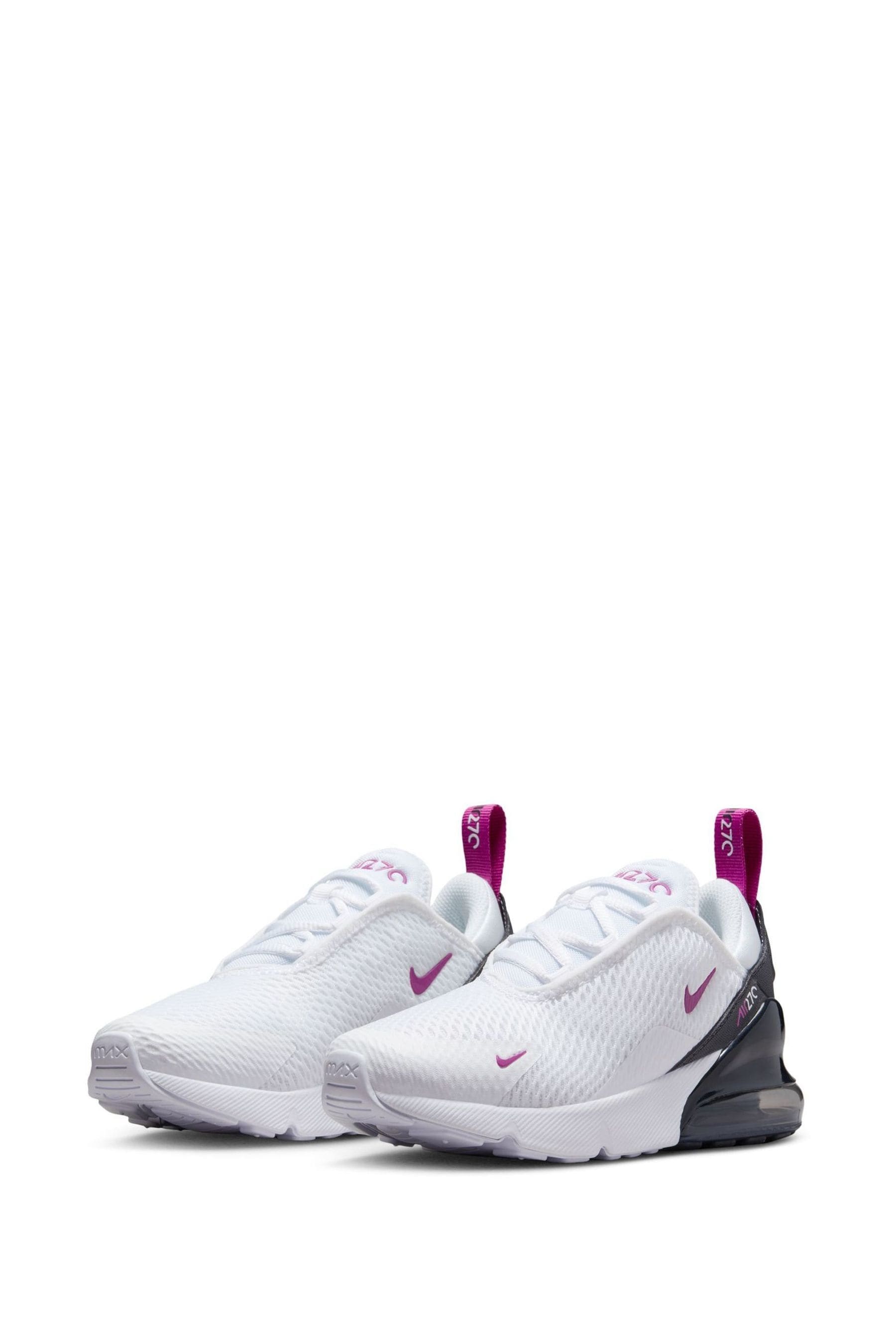 Buy Nike White Black Air Max 270 Junior Trainers from the Next UK online shop