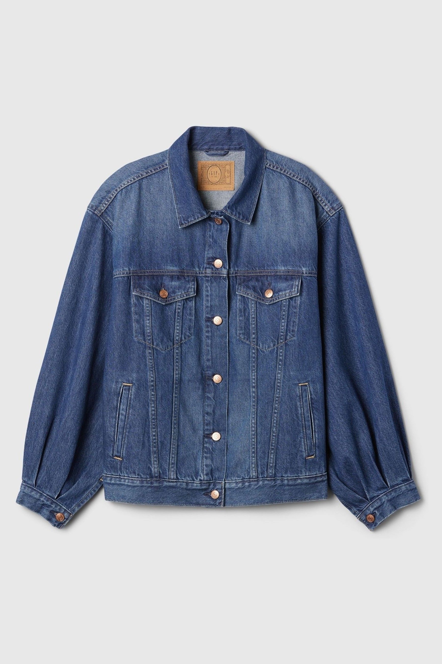 Gap oversized denim jacket discount